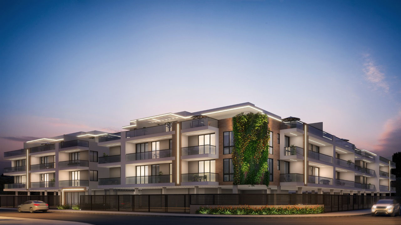 Fachada do Green View Residences no Recreio dos Bandeirantes