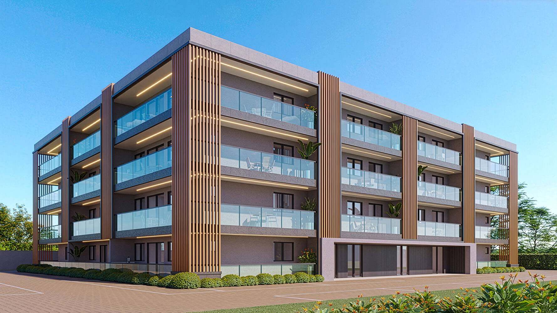 Fachada do Ocean Way Residences - Cavalo Marinho no Recreio dos Bandeirantes